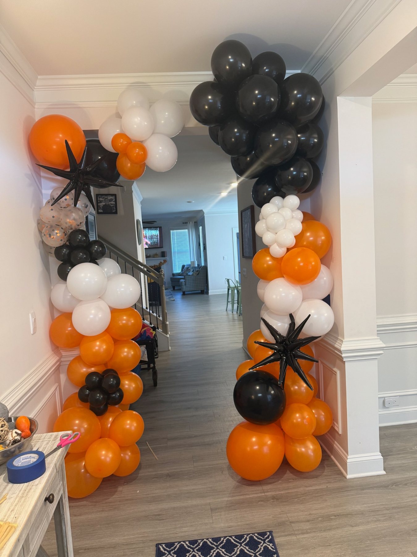 Halloween balloon arch