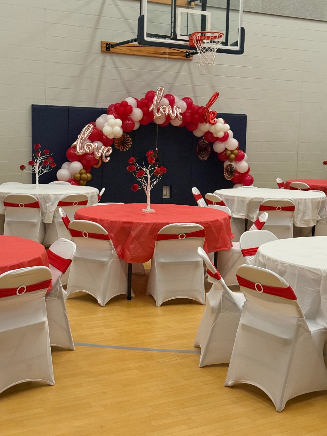 Valentine event décor